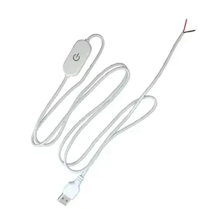 DC5V USB Touch Dimmer Switch Controller with 1.5M Length for Single Color LED Lights/Led Desk Lamp