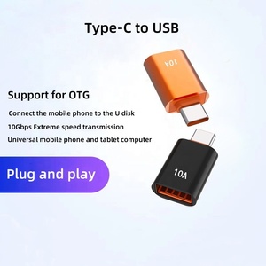 10A <span class=keywords><strong>OTG</strong></span> USB 3,0 a Adaptador tipo C USBC macho a USB hembra convertidor carga rápida <span class=keywords><strong>OTG</strong></span> adaptadores y conectores de carga de datos - Product Image 4