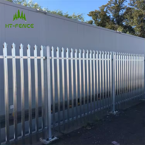 HT-FENCE <span class=keywords><strong>Fer</strong></span> <span class=keywords><strong>forgé</strong></span> à faible coût utilisé pour la clôture de palissade de ferme clôture de palissade en aluminium - Product Image 2
