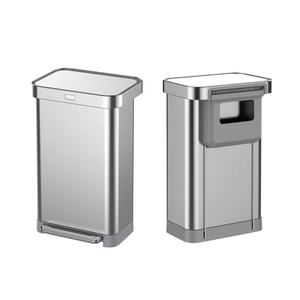 Custom Logo Big 50 Litre Outdoor Stainless Rubbish Bins