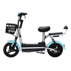 Vélo électrique pour adultes en acier à haute teneur en carbone, 14 pouces, 2 <span class=keywords><strong>places</strong></span>, batterie au plomb-acide, 55-65 km, 48V 350W, vélo électrique, vélo électrique - Product Image 5