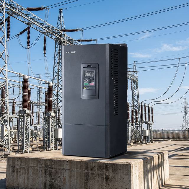 CHZIRI Three Phase Low Frequency PWM AC Motor Controller Panel 22/30KW 380V Solar Pump Inverter VFD Vector Control CE Certified