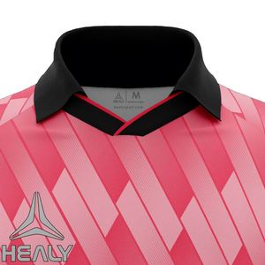 Camiseta Deportiva Retro Rosa al por Mayor, 100% Poliéster, Impresión Digital, Transpirable, Manga Corta, Unisex, Mantiene el Calor - Product Image 3