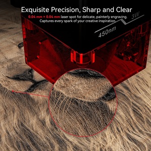 ATOMSTACK Mini Laser Engraver for Beginners 3000mW Output Laser Cutter Desktop Portable Engraving <b>Machine</b> for Wood T-Shirt - Product Image 5