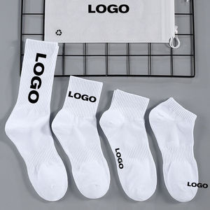 Wholesale Designer Cotton <b>Compression</b> Sports <b>Socks</b> Custom Logo Athletic OEM Luxury Manufacturing Anti-Bacterial for Autumn - Product Image 3