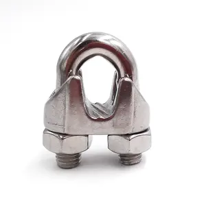 3mm Cable Clip U.S. Type Wire Rope Clamp High Polished Cable Clamps Stainless Steel AISI304/316 Wire Rope Clips