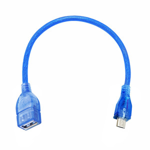 <b>Micro</b> <b>Usb</b> To <b>Usb</b> Adapter <b>Cable</b> Blue Copper Core Shielded For Mobile Phone - Product Image 2