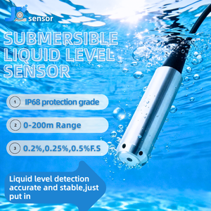 مستشعر مستوى السوائل الغاطس، 4-20 مللي أمبير، جسم من الفولاذ المقاوم للصدأ IP68، جهاز إرسال الضغط - Product Image 3