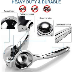 Lemon Squeezer Citrus Squeezer Stainless Steel Zinc Alloy Lemon Citrus Squeezer Or Metal Manual Juice Press
