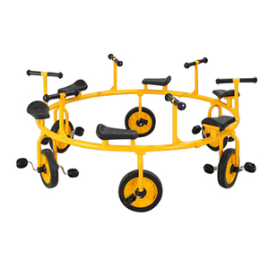 Equipo de Juego Infantil para Exteriores de 8 Asientos, Carrito de Jardín de Infancia, Bicicleta para Niños 11214, Giratoria de 8 Asientos 11214 - Product Image 1