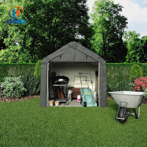 Abri de <span class=keywords><strong>jardin</strong></span> en acier métallique imperméable pour patio extérieur, abri de rangement pour voiture, 6x6 pieds, 1,8x1,8 m - Product Image 4