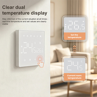 Nouveau thermostat intelligent WT480 2026 avec double écran OLED, compatible Zigbee et Wi-Fi, fonctionne avec Home Assistant, Alexa, Google