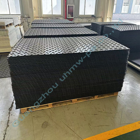 Excavator HDPE Heavy Duty Equipment Mud Mats Non-slip Traction Surface Bog Mats