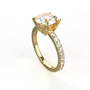 Sterling Silver Solitaire American Diamond Ring For Girls &amp; Women - Product Image 5