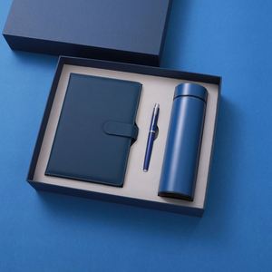 Set de Regalo de Cuaderno A5 Personalizable de Lujo con Bolígrafo, Taza Térmica y USB para Promoción de Seguros de Automóviles, Negocios, Venta al por Mayor, Cuero PU - Product Image 3