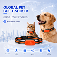 Collar GPS GSM 2G Global, Resistente al Agua IP67, Ubicación en Tiempo Real, Llamada de Voz Remota, Vista de Calle en 3D, Localizador Antipérdida, Recordatorio de Alimentación