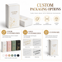 Boîte en papier personnalisée pour emballage de parfum, impression de logo sur mesure, estampage à chaud, carton cosmétique pliable