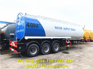 Rimorchio Trasportatore d'Acqua Potabile da 40 Tonnellate, Rimorchio a 3 Assi per Consegna Acqua - Product Image 3