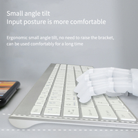 Offre Spéciale OEM Bureau Portable Lumière 2.4G Optique Sans Fil Trackball Souris et 98 Touches Personnalisé Disposition Clavier Ensemble