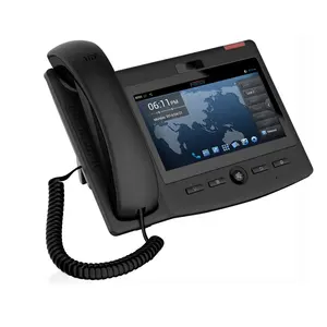 Teléfono Voip con pantalla táctil de 7 '', teléfono Ip con pantalla capacitiva Multi táctil TFT 800x480