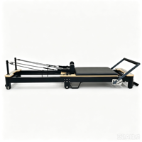 Vente en gros de lit d'entraînement Pilates pliable portable personnalisé noir en alliage d'aluminium pour usage domestique