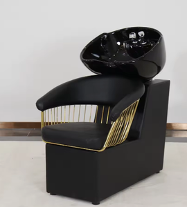 Nuevo Sillón de Peluquería Moderno de Cuero con Lavabo de Cerámica y Estructura Metálica - Diseño Semi-Reclinable - Product Image 5