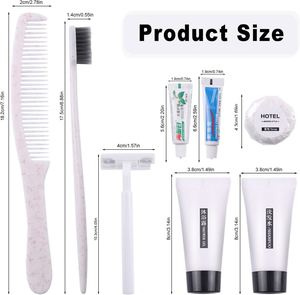 Eco Label Certified 5 Star Luxury Customized Disposable Portable Bathroom Amenities Set for Hotels - Product Image 2