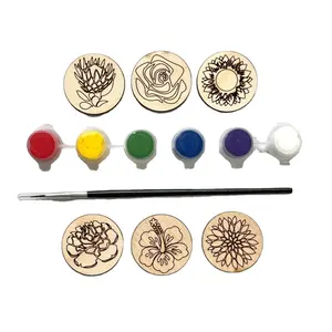 Kit de pintura de cerâmica diy oregon, kit de artesanato com ímã, faça você mesmo, kit de pintura para crianças 4