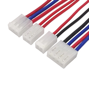 Câble terminal à pas de 3,96 mm CH3.96, extrémité simple/double étamée, fil RV/silicone personnalisé 2P-12P - Product Image 1