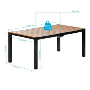 Mesa Comedor Para interno Y esterno Tipo Madera Mq - Product Image 2
