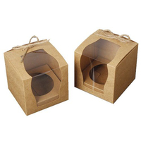 Juego de cajas para velas de cartón de papel Kraft pequeñas de lujo biodegradables personalizadas al por mayor, insertos de embalaje con tapa y caja