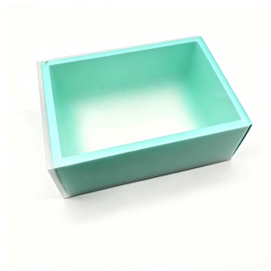 Caja de Regalo Deslizable Azul Ecológica de Alta Gama con Tapa Transparente para Regalos de Cumpleaños y Festivos, Ideal para Jabones y Recuerdos, Personalizable - Product Image 4