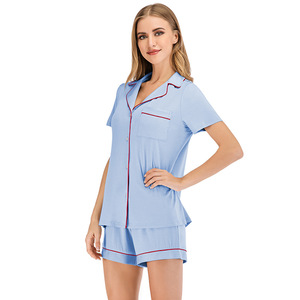 Novidades 2026: Conjunto de Pijama Feminino em Modal de Manga Curta, Sucesso de Vendas, Tamanhos S-XXL - Product Image 3