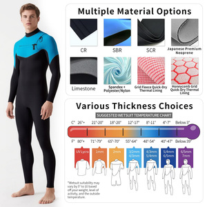 Muta all'ingrosso in Neoprene da sub con Zip sul petto muta da uomo e donna muta da bagno personalizzata 1.5MM 3MM 4/3 5MM mute da surf - Product Image 2