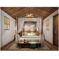 Meubles commerciaux sur mesure Meubles cinq étoiles de chambre à coucher d'hôtel au design moderne et luxueux Ensemble de meubles d'hôtel en bois massif grande taille