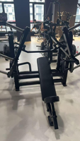 ZY Commercial Plate Loaded Chest Supported Row Machine – Appareil de musculation dorsale pour salle de sport, 3 positions de chargement