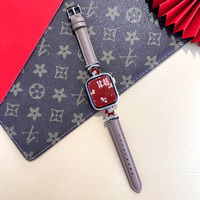 Correa de Reloj XCTSW 2026 Nueva con Brillantes, de Cuero de Poni, Unisex, Correa de Cuero Genuino, Estilo Deportivo, Hebilla Plegable Compatible