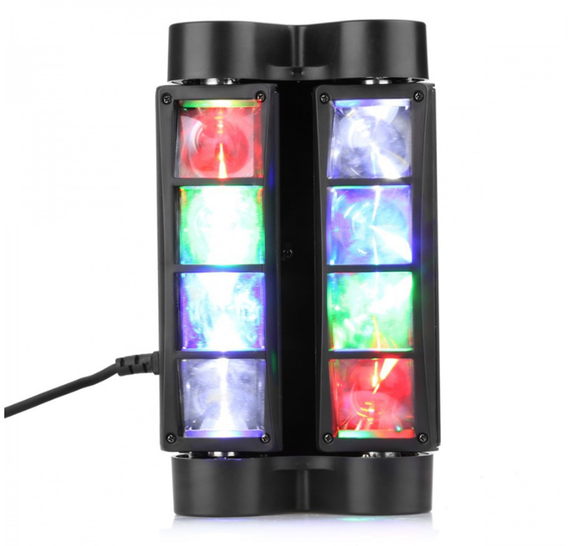 Moving Head DJ Light LED Light 80W RGBW 4 in 1 Stage Disco Party Bar Wedding Event Club Christmas Voice Control DMX512 Control