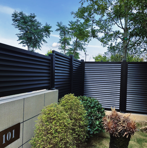 الأكثر مبيعًا لوحة سياج حديقة من الألومنيوم الأنيق ، معدن متين مخصص للمنزل ثلاثي الأبعاد ، نمذجة سياج ، تعريشة وبوابات - Product Image 5