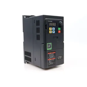 Inverter frekuensi 1,5 kW VFD 220V, input fase tunggal ke output 3 fase 200V-240V penggerak frekuensi variabel