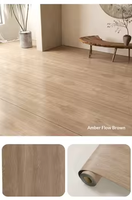 Sunsbuild Meistverkaufte Großhandels-Selbstklebende Holzmaserung-Bodenaufkleber Langlebiger Verschleißfester Bodenbelag für Zuhause und Schlafzimmer