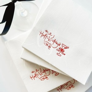 Serviettes pliantes en forme d'arbre à 3 plis 5x5 pouces Serviettes <span class=keywords><strong>de</strong></span> cocktail jetables Fournitures <span class=keywords><strong>de</strong></span> fête à la maison Serviettes <span class=keywords><strong>de</strong></span> boissons <span class=keywords><strong>de</strong></span> Noël - Product Image 6