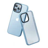 Coque de téléphone antichoc translucide mate effet peau TPU+PC anti-traces de doigts pour iPhone 12 13 14 15 16 17 Pro Max Plus
