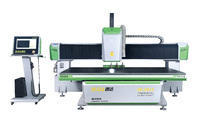 Router CNC S6 2513 de 7.5kW con Mesa Móvil ATC, Husillo de Bolas y Magazín de Herramientas Lineal para Acrílico y PVC