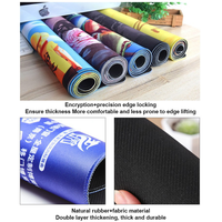Tapis de souris personnalisé avec logo d'usine, promotionnel, vierge pour sublimation, en caoutchouc PVC imprimé, avec repose-poignet en EVA