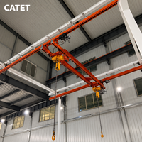 Chariot de levage suspendu modulaire léger KBK pour monorail, capacités multiples de 125 kg à 3000 kg pour la ligne de production
