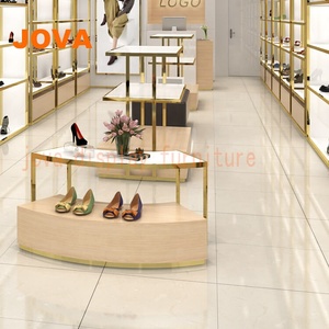 Boutique de chaussures modernes Sac à main Chaussures Présentoir en acier inoxydable <span class=keywords><strong>Magasin</strong></span> de design <span class=keywords><strong>d</strong></span>'<span class=keywords><strong>intérieur</strong></span> - Product Image 3