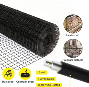 Giá Rẻ Giá 13 Máy đo lỗ vuông hình dạng 1.5 inch <span class=keywords><strong>PVC</strong></span> tráng thép mạ kẽm hàn dây lưới để bán - Product Image 1