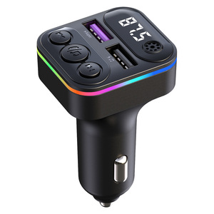 Car Phone Charger QC3.0 Fast Charging BT5.0 Hands-free Calling Car MP3 <strong>Bluetooth</strong> Player FM Transmitter - Product Image 2
