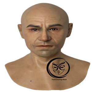 Masques de tête en silicone réalistes fabriqués à la main en usine, haute simulation, pour acteurs, films, cosplay, fêtes, Halloween, masques intégraux - Product Image 2
